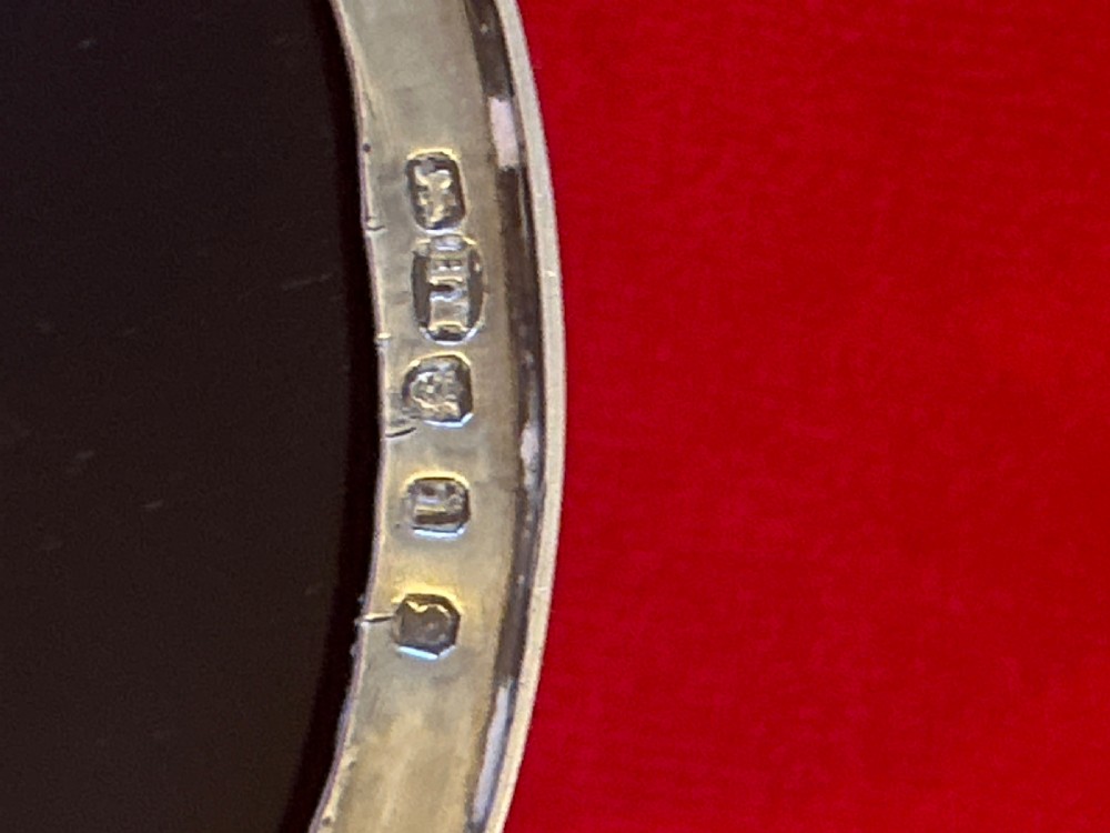 Georgian Silver mustard pot  with lining and lid View III