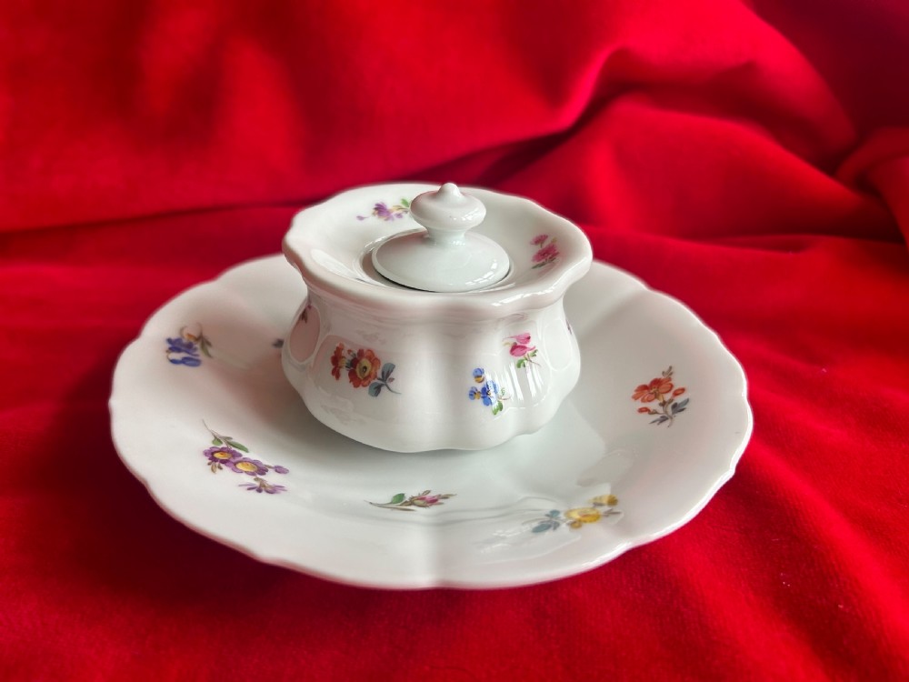 Meissen ink well