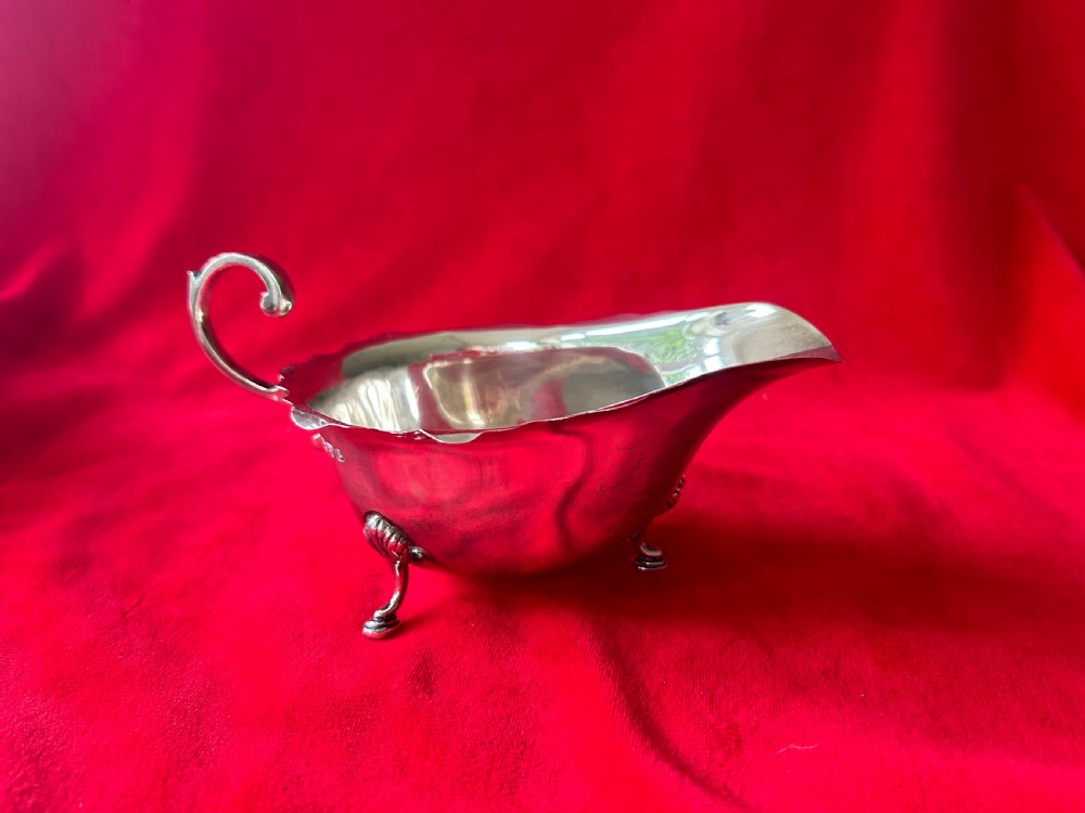 Art Deco Silver sauce boat