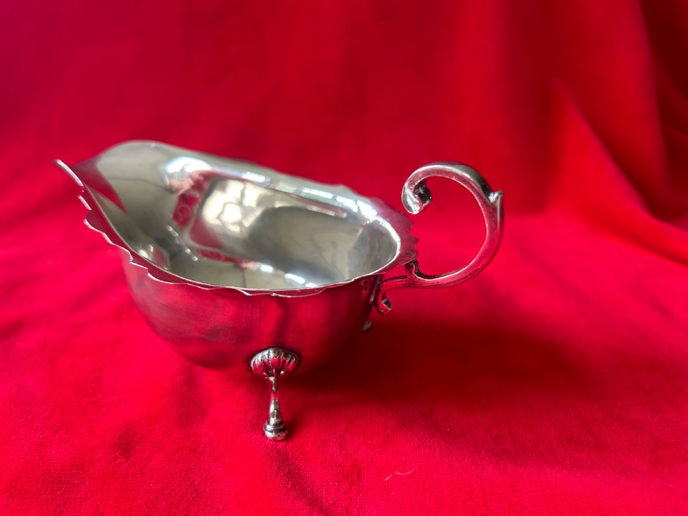 Art Deco Silver sauce boat View II