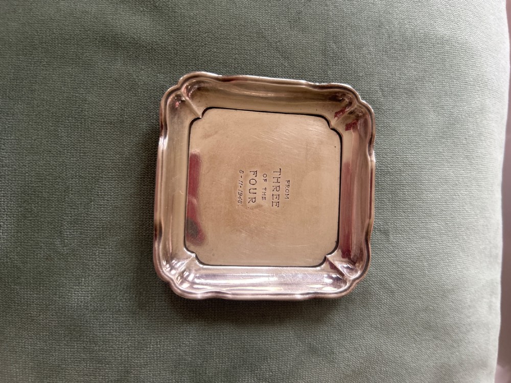 Silver pin dish