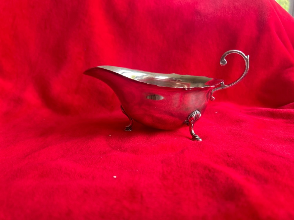 Silver sauce boat