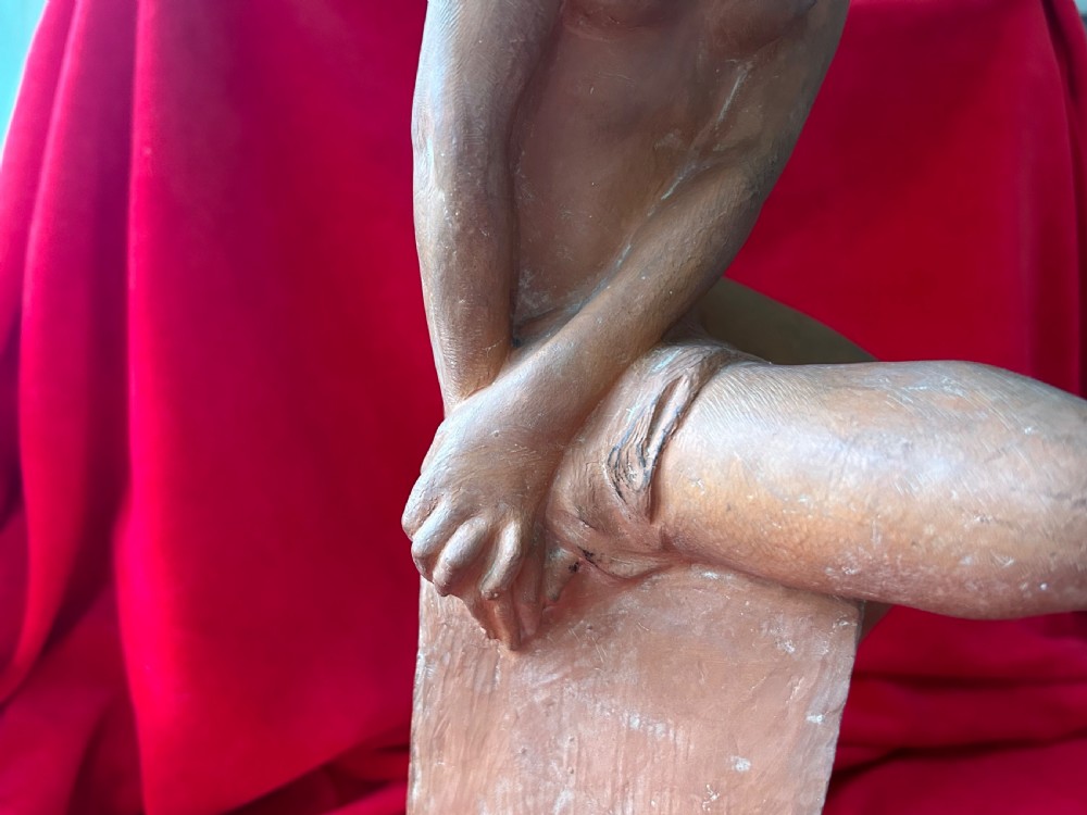 French terracotta sculpture signed L Riche  View IV