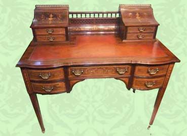 Edwardian Inlaid Rosewood Writing Desk