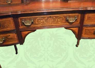 fig 2. Edwardian inlaid rosewood writing desk