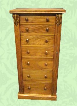 Victorian Walnut Wellington Chest