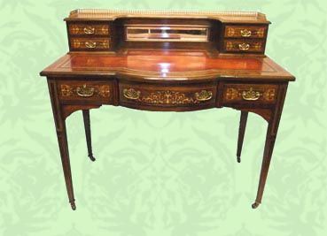Edwardian Inlaid Rosewood Bon-heur-de-jour Writing Desk
