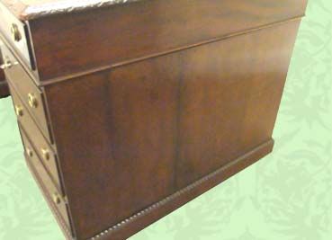 fig 2. Georgian style mahogany pedestal desk circa 1870