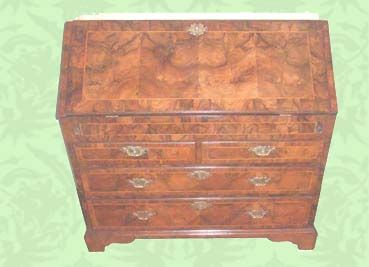 Antique 18thc. Walnut Bureau