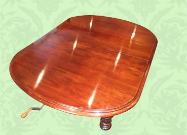 fig 2. Victorian mahogany extending dining table