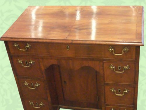 fig 2. George III walnut knee-hole
