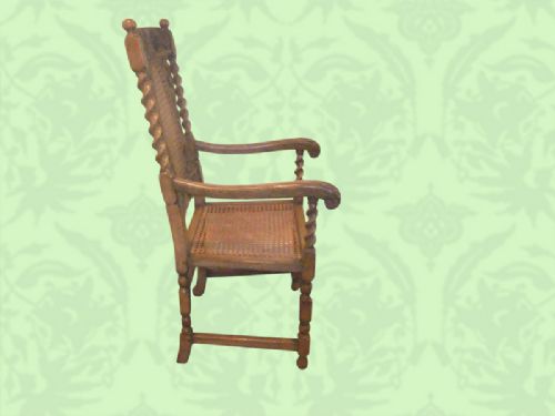 fig 2. Antique Victorian set of 8 Carolean style dining chairs