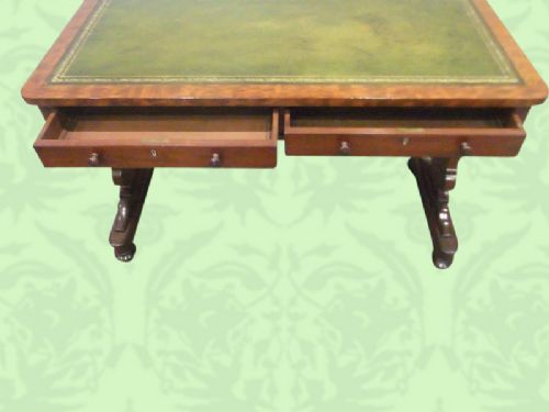 fig 2. William IV mahogany end-support library table