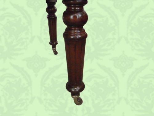 fig 1. Antique Victorian mahogany extending dining table