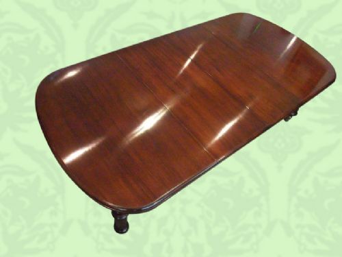 fig 2. Antique Victorian mahogany extending dining table