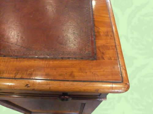 fig 2. Victorian faded mahogany partners desk