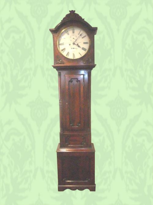 Scottish Mahogany Long-case Clock by J&a Muir Glasgow