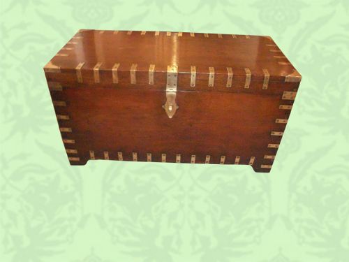 Victorian Campaign Chest with Multi-brass Corners
