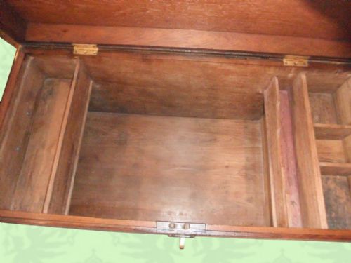 fig 1. Victorian campaign chest with multi-brass corners