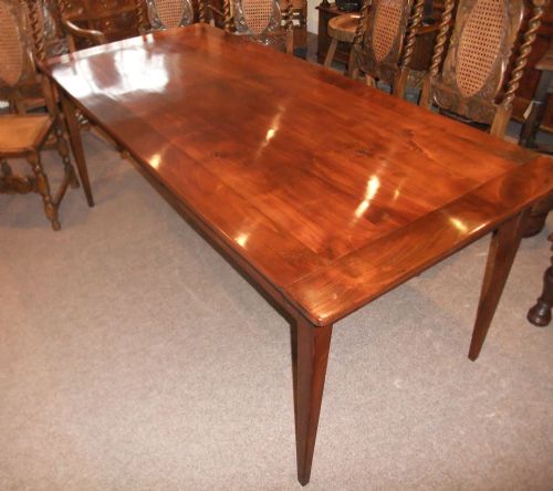 fig 1. Antique French fruitwood farmhouse table