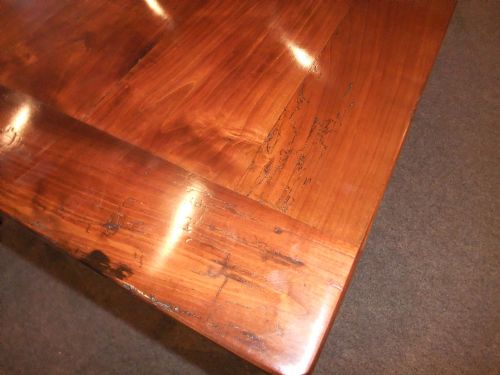 fig 2. Antique French fruitwood farmhouse table