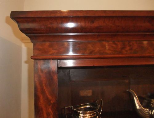 fig 1. Victorian mahogany tall open bookcase
