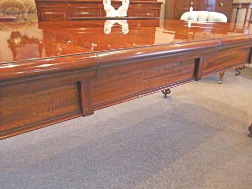 fig 3. Edwardian Queen Anne style mahogany extending dining table