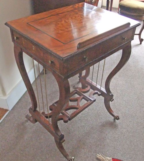 Regency Mahogany Reading Work Table