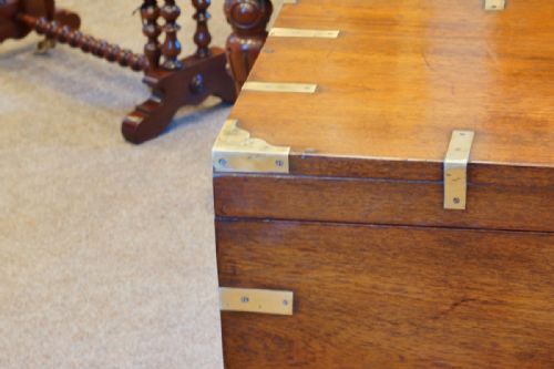 fig 3. Victorian brass bound military trunk