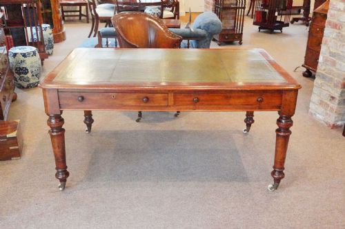 Victorian Mahogany Partners Writing Desk