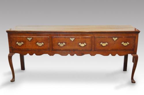 Georgian Oak Cabriole Legged Dresser Base