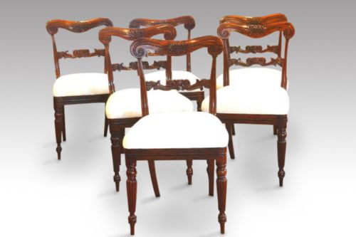 William IV Set of 6 Rosewood Dining Chairs