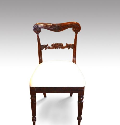 fig 1. William IV set of 6 rosewood dining chairs