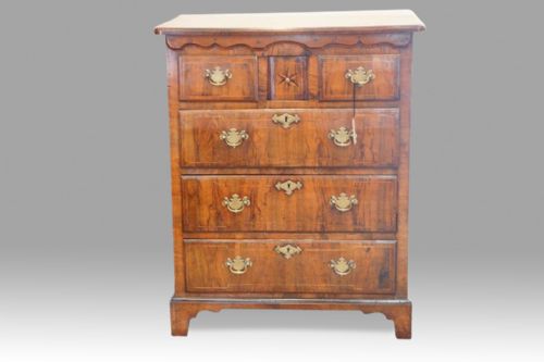 George III Walnut Norfolk Chest
