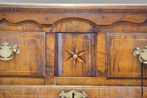 fig 3. George III walnut Norfolk chest