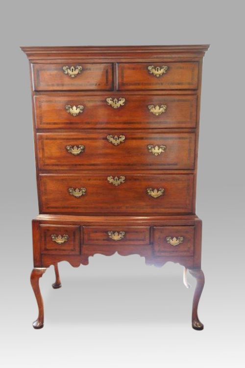 George III Chestnut Chest on Stand