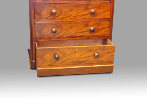 fig 1. Victorian mahogany chest of drawers