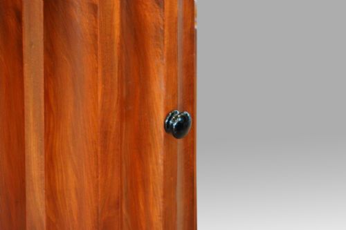 fig 4. Victorian mahogany cylindrical bedside cabinet