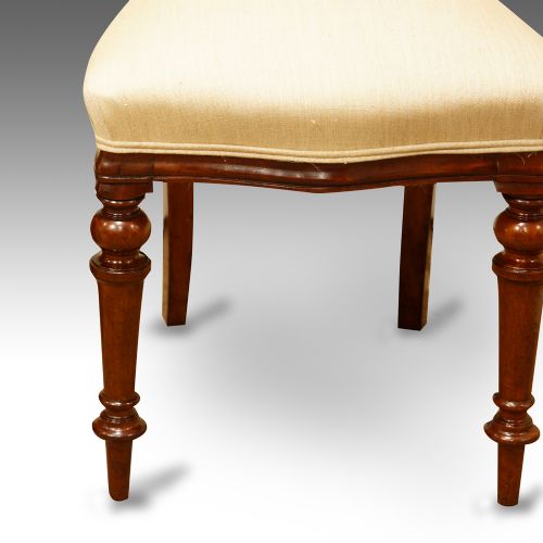 fig 1. Set of 6 Victorian balloon back dining chairs