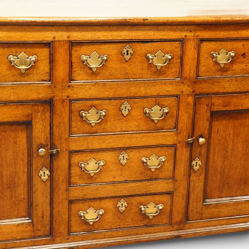 fig 1. Antique 19thc. oak dresser base