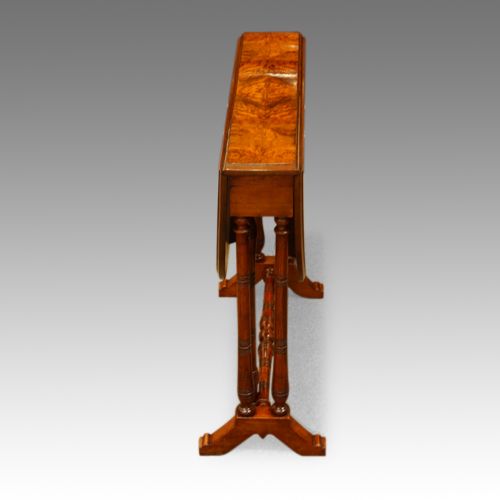 fig 4. Victorian burr walnut small Sutherland table
