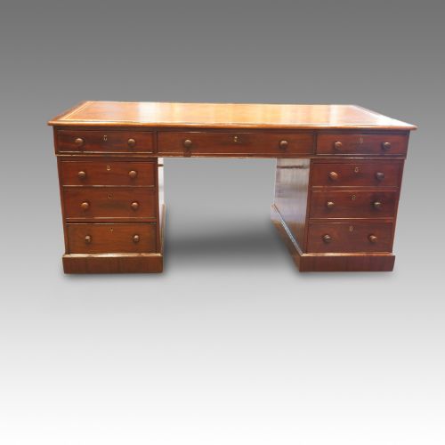 Georgian Mahogany Partners Desk
