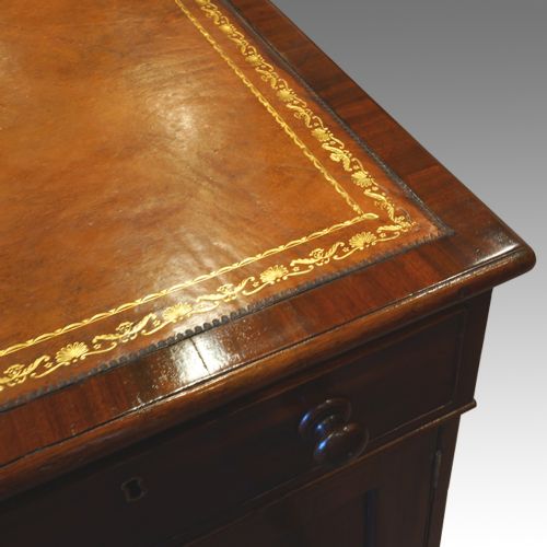 fig 2. Georgian mahogany partners desk