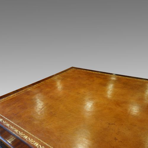 fig 3. Georgian mahogany partners desk