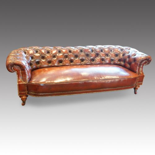 Victorian Walnut Chesterfield Sofa