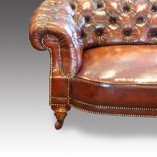 fig 1. Victorian walnut Chesterfield sofa