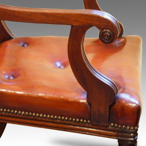 fig 1. Regency mahogany desk chair