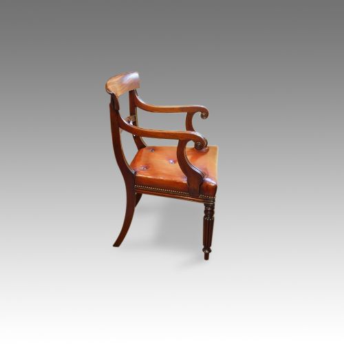 fig 2. Regency mahogany desk chair