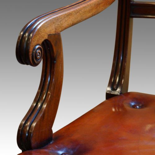 fig 5. Regency mahogany desk chair