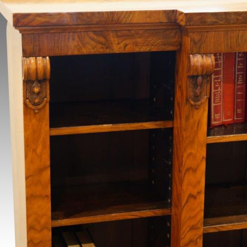 fig 2. Victorian breakfront walnut bookcase